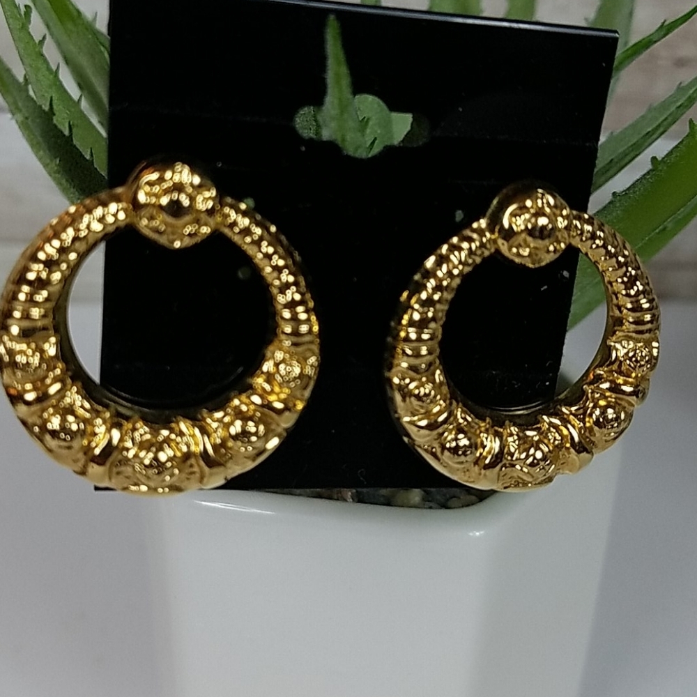 Fashion Jewelry, Gold plated piercd earrings